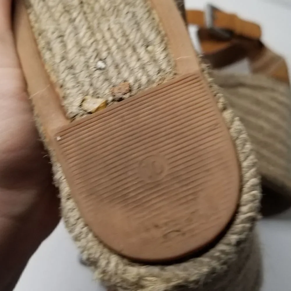 Marc Fisher wedge platform sandal fall color camel color - Picture 7 of 7